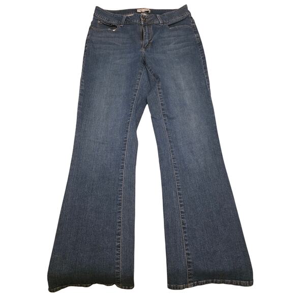 Riders by Lee Bootcut Jeans Women’s Size 12M No Gap Waist Dark Wash - Picture 1 of 6